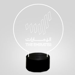 LED 3D Illusion Base Emirates White
